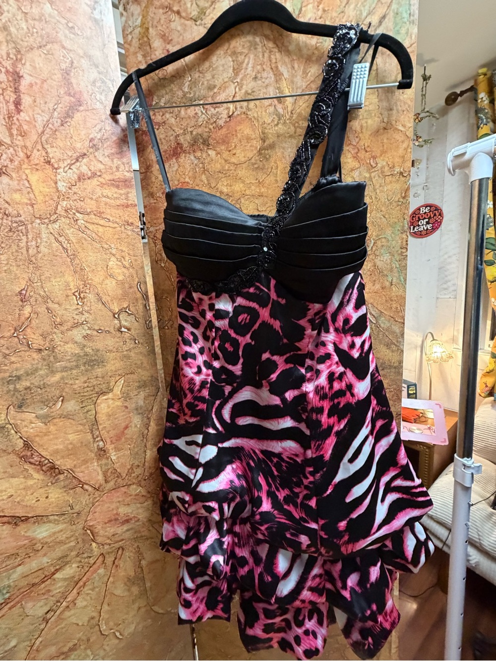 Y2K BAAADIE one shoulder DRESS